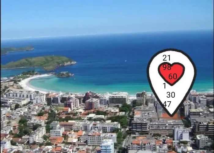 Apartamento temporada 200m Praia do Forte, Cabo Frio