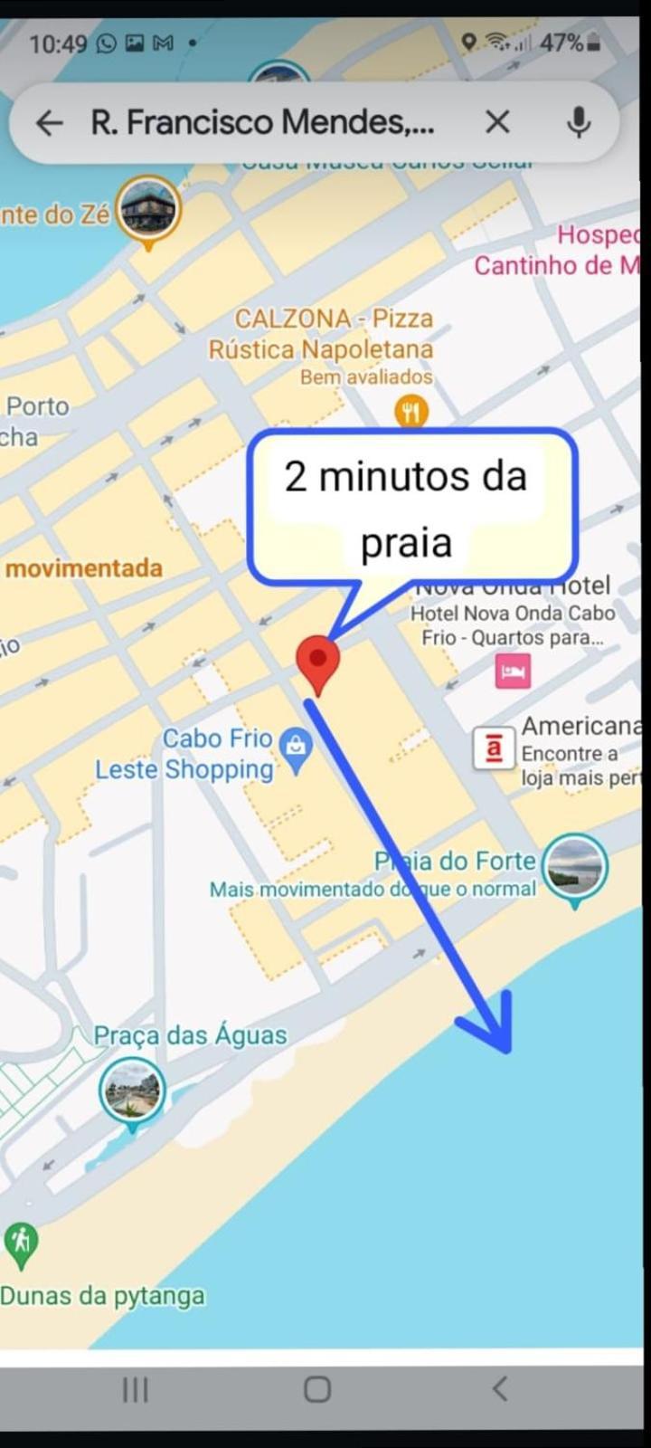 Apartamento Apartamento temporada 200m Praia do Forte, Cabo Frio *